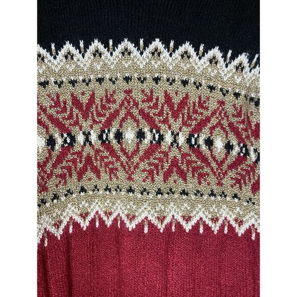 Vintage Classic Elements Turtleneck Women's Size Small Snowflake Knit Cozy 90s - Picture 3 of 6